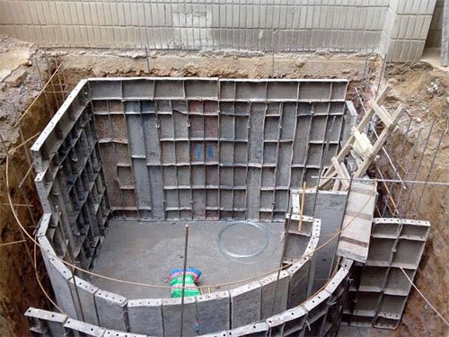 井道底坑基础建设